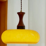 Amber Glass Retro Pendant Ceiling Light