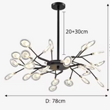 Modern Branch LED Chandelier for Elegant Statement Lighting