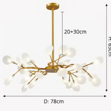 Modern Branch LED Chandelier for Elegant Statement Lighting
