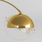 Modern Gold Arc Floor Lamp Adjustable LED Reading Light