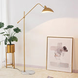 Modern Adjustable Arc Floor Lamp Metal LED Reading Light