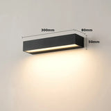 Waterproof LED Outdoor Wall Light Modern Linear Facade Lamp