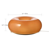 Modern Glass Disc Wall Lamp Minimalist Ambient LED Wall Light