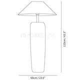 Modern Sculptural Floor Lamp Ambient LED Standing Light for Living Room