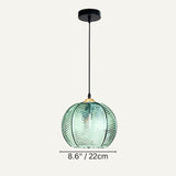 Green Glass Pendant Ceiling Light