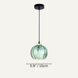 Green Glass Pendant Ceiling Light