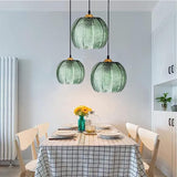 Green Glass Pendant Ceiling Light