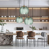 Green Glass Pendant Ceiling Light