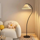 Modern Curved Floor Lamp Artistic LED Standing Light for Living Room