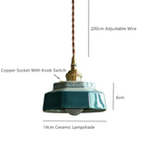 Vintage Ceramic Pendant Ceiling Light