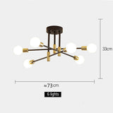 Modern Sputnik LED Ceiling Chandelier for Stylish Interior Lighting