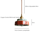 Vintage Ceramic Pendant Ceiling Light