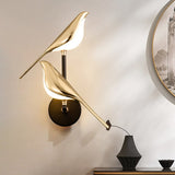 Modern Bird Wall Lamp Luxury Gold Decorative LED Wall Light