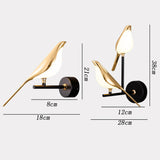 Modern Bird Wall Lamp Luxury Gold Decorative LED Wall Light