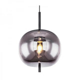 Modern Smoked Glass Cluster Pendant Light
