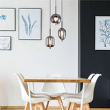 Modern Smoked Glass Cluster Pendant Light