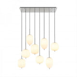 Modern Smoked Glass Cluster Pendant Light