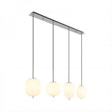 Modern Smoked Glass Cluster Pendant Light
