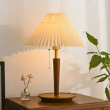 Elegant Pleated Fabric Table Lamp for Warm Ambient Lighting