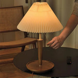 Elegant Pleated Fabric Table Lamp for Warm Ambient Lighting