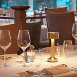 Rechargeable Cordless Metal LED Table Lamp for Elegant Ambient Lighting
