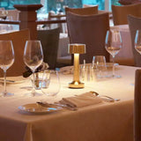 Rechargeable Cordless Metal LED Table Lamp for Elegant Ambient Lighting