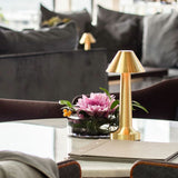 Rechargeable Cordless Metal LED Table Lamp for Elegant Ambient Lighting