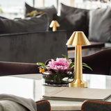 Rechargeable Cordless Metal LED Table Lamp for Elegant Ambient Lighting