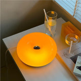 Modern Glass Disc Wall Lamp Minimalist Ambient LED Wall Light