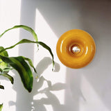 Modern Glass Disc Wall Lamp Minimalist Ambient LED Wall Light